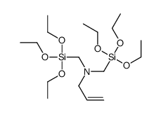 N,N-bis(triethoxysilylmethyl)prop-2-en-1-amine结构式
