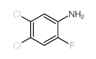 4,5-二氯-2-氟苯胺结构式