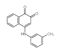1,2-Naphthalenedione,4-[(3-methylphenyl)amino]- structure