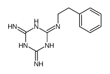 2-N-(2-phenylethyl)-1,3,5-triazine-2,4,6-triamine结构式