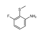 Benzenamine, 3-fluoro-2-(methylthio)- (9CI)结构式