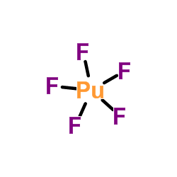 Plutonium(5+) pentafluoride结构式