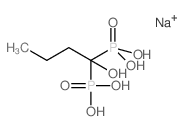 sodium,(1-hydroxy-1-phosphonobutyl)phosphonic acid Structure