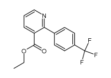 2-(4-Trifluoromethyl-phenyl)-nicotinic acid ethyl ester结构式