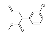 methyl 2-(3-chlorophenyl)pent-4-enoate结构式