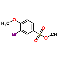 Methyl 3-bromo-4-methoxybenzenesulfonate结构式