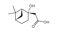(1'R,2'S,5'S)-2-(2'-Hydroxy-6',6'-dimethylbicyclo[3.1.1]hept-2'-yl)acetic acid结构式