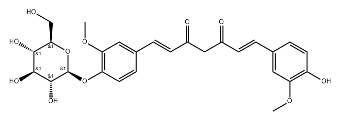 姜黄素葡糖苷酸结构式