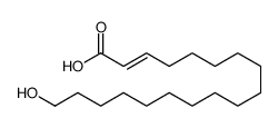 18-hydroxyoctadec-2-enoic acid Structure