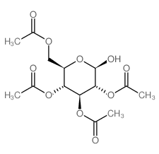 2,3,4,6-四-O-乙酰基-Β-D-吡喃葡萄糖结构式