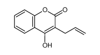 3-allyl-4-hydroxy-2H-[1]benzopyran-2-one Structure