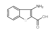 3-氨基苯并[b]噻吩-2-羧酸结构式