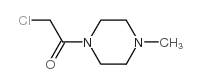 1-(2-氯乙酰基)-4-甲基哌嗪盐酸盐结构式