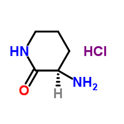 (3R)-3-Amino-2-piperidinone hydrochloride structure