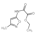 Acetic acid,2-[(3-methyl-5-isoxazolyl)amino]-2-oxo-, ethyl ester Structure