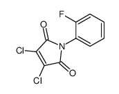 3,4-dichloro-1-(2-fluorophenyl)pyrrole-2,5-dione Structure