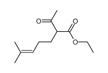 ethyl 2-acetyl-6-methylhept-5-enoate结构式