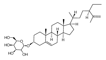 25,26-Dehydro β-Sitosterol β-D-Glucoside结构式