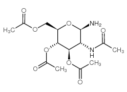 2-乙酰氨基-2-脱氧-3,4,6-三-邻乙酰基-beta-d-吡喃葡萄糖胺结构式