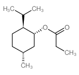 Cyclohexanol,5-methyl-2-(1-methylethyl)-, 1-propanoate, (1R,2S,5R)- structure