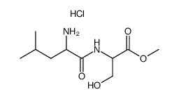 2-(2-Amino-4-methyl-pentanoylamino)-3-hydroxy-propionic acid methyl ester; hydrochloride结构式