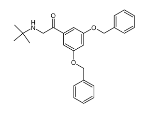 3,5-dibenzyloxy-ω-(t-butylamino)acetophenone Structure