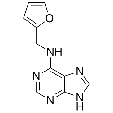 6-(Furfurylamino)purine structure