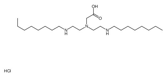 N,N-二辛基氨乙基甘氨酸盐酸盐结构式