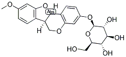 美迪紫檀素葡萄糖苷结构式