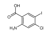 2-Amino-4-chloro-5-iodo-benzoic acid Structure