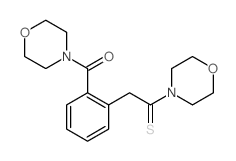 morpholin-4-yl-[2-(2-morpholin-4-yl-2-sulfanylidene-ethyl)phenyl]methanone结构式