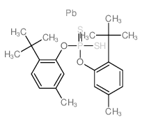 bis(5-methyl-2-tert-butyl-phenoxy)-sulfanyl-sulfanylidene-phosphorane结构式
