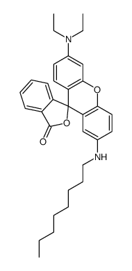 6-(二乙基氨基)-2-(辛氨基)螺[异苯并呋喃-1(3H),9-[9H]占吨]-3-酮结构式