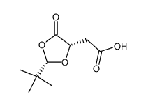 (2S,4S)-2-(tert-butyl-5-oxo-[1,3]dioxolan-4-yl)-acetic acid结构式