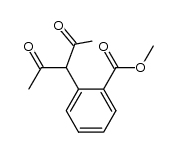 3-(o-methoxycarbonylphenyl)pentane-2,4-dione结构式