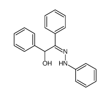 (2E)-1,2-diphenyl-2-(phenylhydrazinylidene)ethanol结构式
