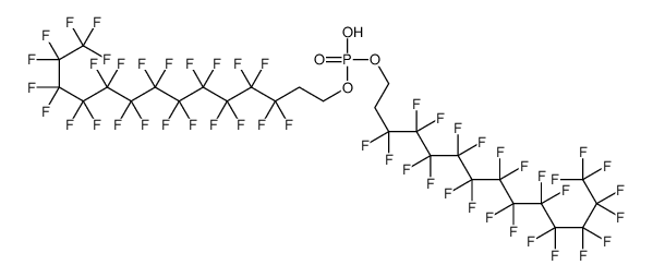 bis(3,3,4,4,5,5,6,6,7,7,8,8,9,9,10,10,11,11,12,12,13,13,14,14,14-pentacosafluorotetradecyl) hydrogen phosphate Structure