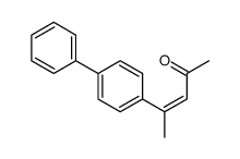 4-(4-phenylphenyl)pent-3-en-2-one Structure