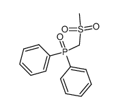 ((methylsulfonyl)methyl)diphenylphosphine oxide结构式