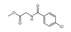 N-(p-chlorobenzoyl)-glycine methyl ester结构式
