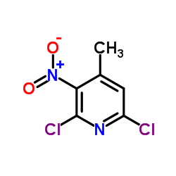 2,6-Dichloro-4-methyl-3-nitropyridine structure