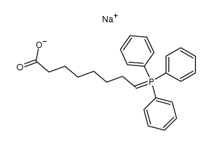 sodium 8-(triphenylphosphoranylidene)octanoate Structure