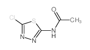 N-(5-氯-1,3,4-噻二唑-2-基)乙酰胺结构式