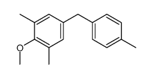 2-methoxy-1,3-dimethyl-5-[(4-methylphenyl)methyl]benzene Structure