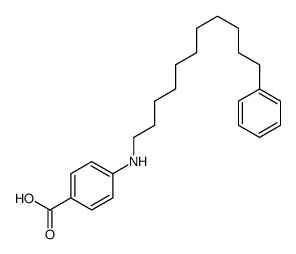 4-(11-phenylundecylamino)benzoic acid Structure