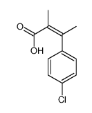3-(4-chlorophenyl)-2-methylbut-2-enoic acid Structure