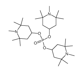 Tris(1,2,2,6,6-pentamethyl-4-piperidinyl)phosphate Structure