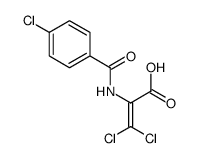 3,3-dichloro-2-[(4-chlorobenzoyl)amino]prop-2-enoic acid Structure