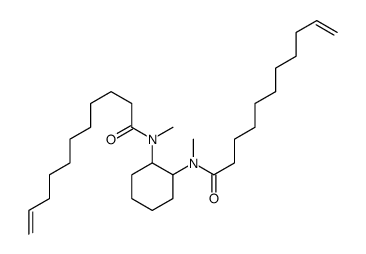 N-methyl-N-[2-[methyl(undec-10-enoyl)amino]cyclohexyl]undec-10-enamide Structure