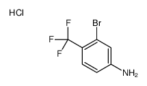 3-bromo-4-(trifluoromethyl)aniline,hydrochloride结构式